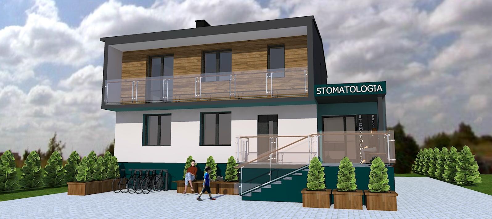 budynek mieszkalno – usługowy w Andrespolu – przebudowa